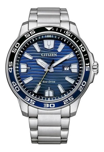 Citizen Ecodrive Sport Blue Dial Stainless 