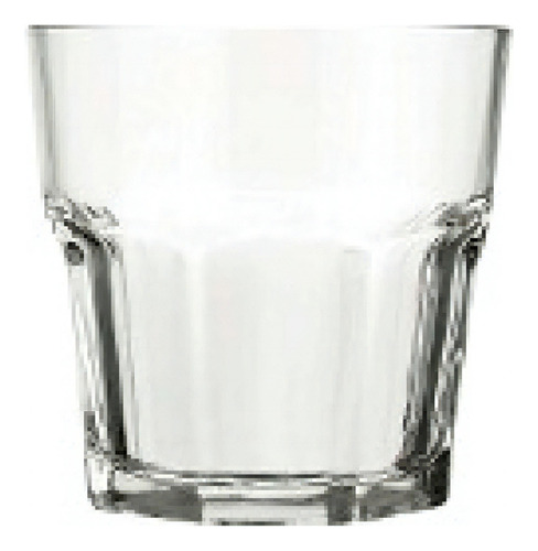 Vaso Vidrio Bristol 2511 Whisky Nadir Fasetado 320 Ml X 12u Color Transparente