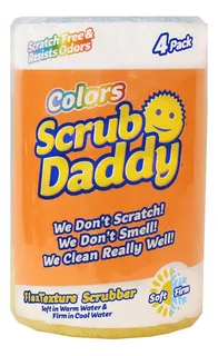 Esponjas Scrub Daddy De Colores, Paquete De 4