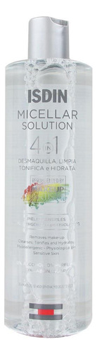 Isdin Micellar Solution 400ml - Limpeza 4 Em 1