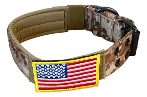 Collar De Perro Táctico K9 Para Perros Grandes (parche De Ba