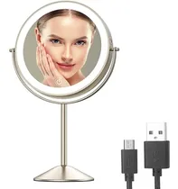 Comprar Espejo De Maquillaje Iluminado Gospire De 8 Pulgadas Espejo 