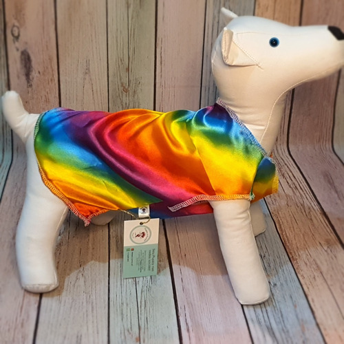 Roupa Pet - Colete Cetim Tam 4 - Roupinha Cachorro
