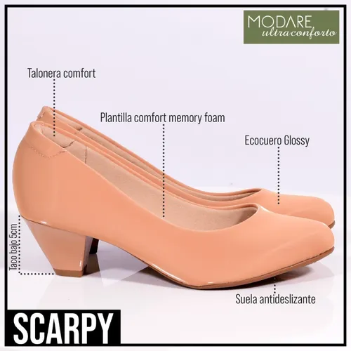 Zapato Mujer Stiletto Modare Bajo Scarpy