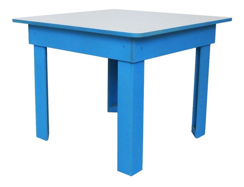 Mesa De Madera Para Niños Infantil Azul