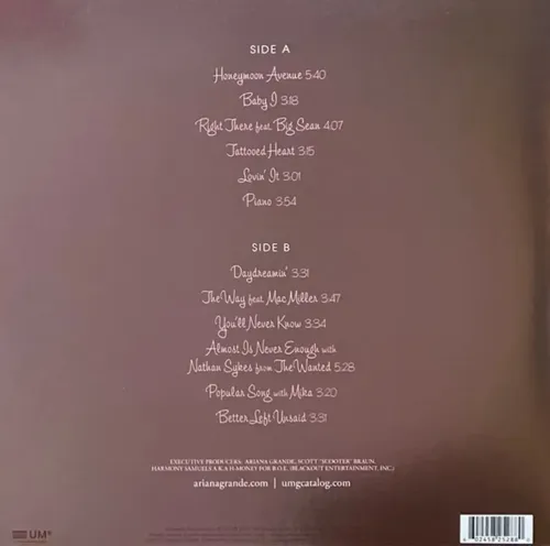 Ariana Grande Yours Truly Vinil 10º Aniversário Pop 2024 | Frete