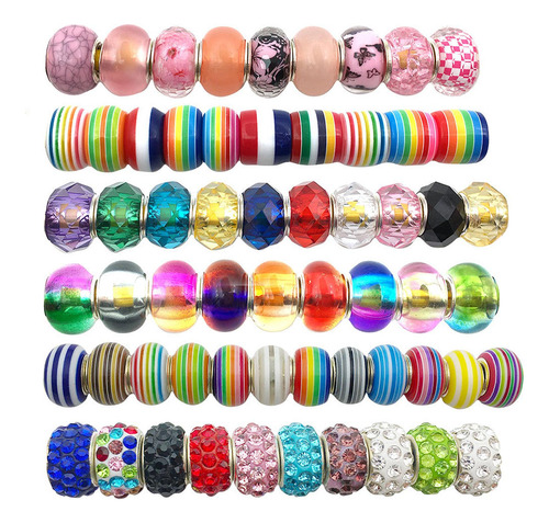 Cuentas Para Manualidades, 60 Cuentas De Cadena De Joyería,