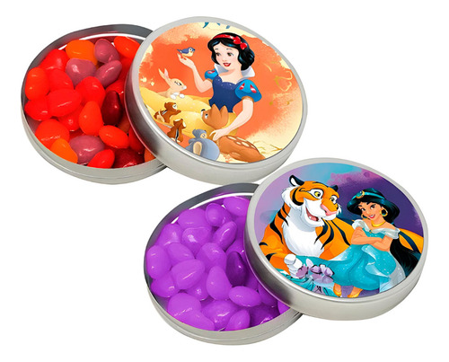 Adesivo Redondo Princesas Da Disney Com 30 Un Regina Festas