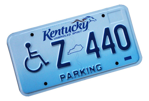 ¬¬ Placa Patente Antigua Estados Unidos Usa Kentucky Nº5 Zp