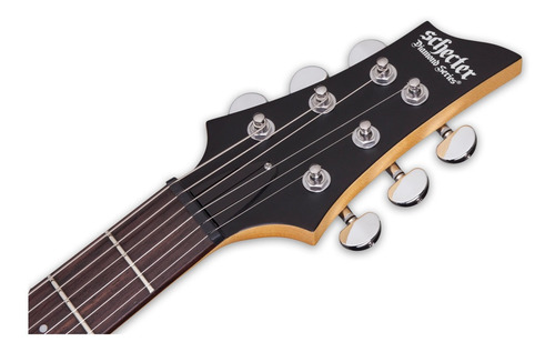 Imagen 2 de 4 de Guitarra eléctrica Schecter C-6 Plus/Deluxe C-6 Deluxe de tilo satin black satin con diapasón de palo de rosa