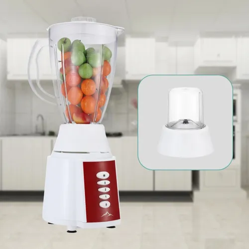 Licuadora 2 En 1 St-5503 Con Jarra De Plástico 1.5 Lts + Picadora Transparente, Potente, Versátil, Ideal Para Batidos, Salsas Y Más, Diseño Compacto Y Fácil De Limpiar Alta Calidad Everest