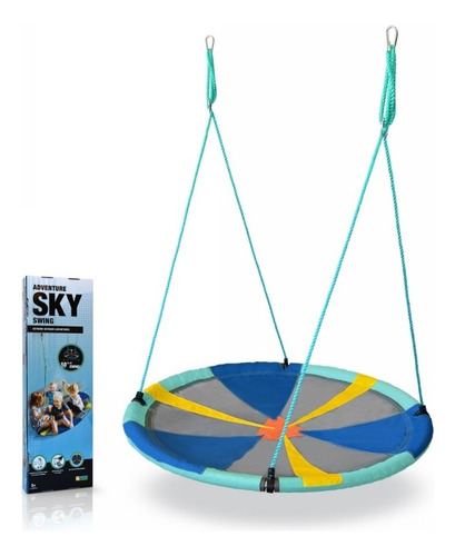 Hamaca Niños Redonda Circular Sky 127 Cm Slackers Color foto