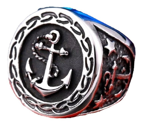 Anillo De Ancla Nautico Hombre Caballero Moda Masculina 2019