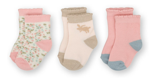 Pack Calcetines De Niña Rosado (0m A 09m)