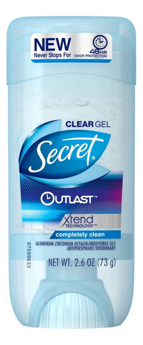 Paquete Desodorante Gel Secret Completa - G  Fragancia Completamente Limpio