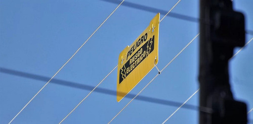 Alarma Cerco Eléctrico Amarillo - 2 Unidades De Peligro