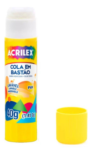 Cola Bastão Acrilex 40g 02740 Com 5 Unidades