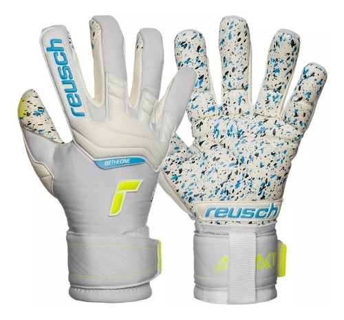 Guante Arquero Reusch Attrakt Supreme Fusion Total White Pro