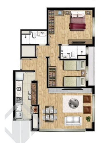 Imagem 8 de 9 de Apartamento - Partenon - Ref: 130240 - V-130240
