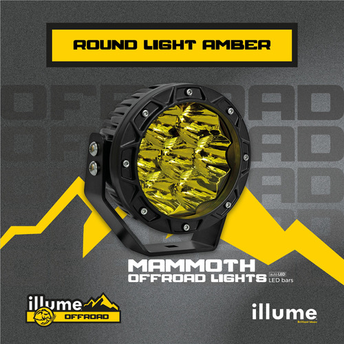 Faro Auxiliar Round Light  Illume Mammoth Jeep Rzr