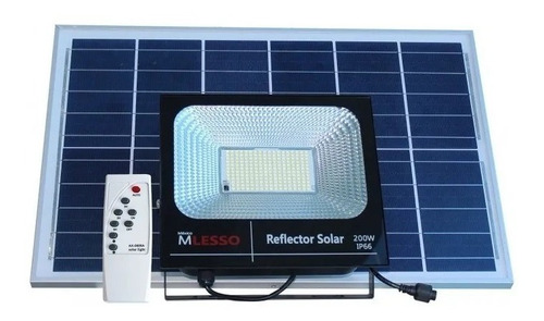 Reflector Recargable Solar Panel Solar Ilumina 200w