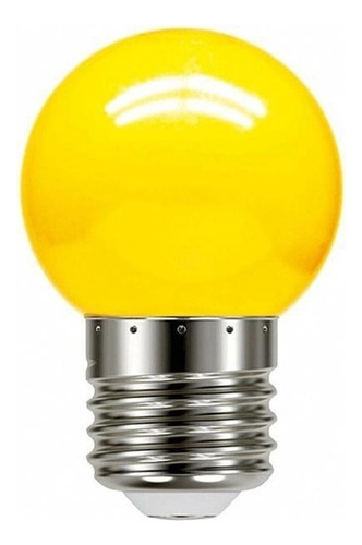 Lâmpadas Led Bolinha 1.5w Colorida 220v E27 Cor Da Luz Amarelo