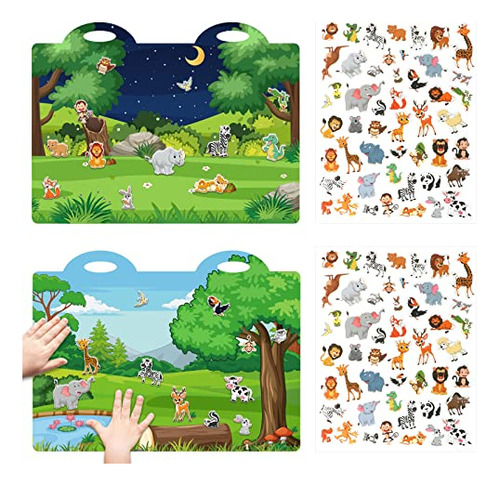 3d Farm Animals Puffy Sticker Play Set Kids 2-4 Toys Xqw3i