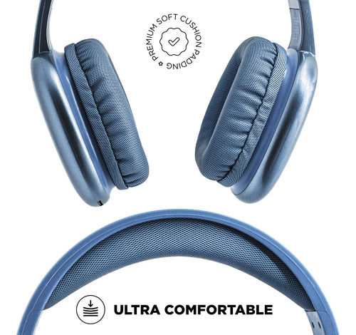 Auriculares Inalámbricos Ijoy Ultra Con Micrófono, Auriculares Bluetooth Inalámbricos Recargables Para Colocar Sobre Las Orejas Con 10 Horas De Reproducción, Ranura Sd, Cable De Respaldo, Auriculares