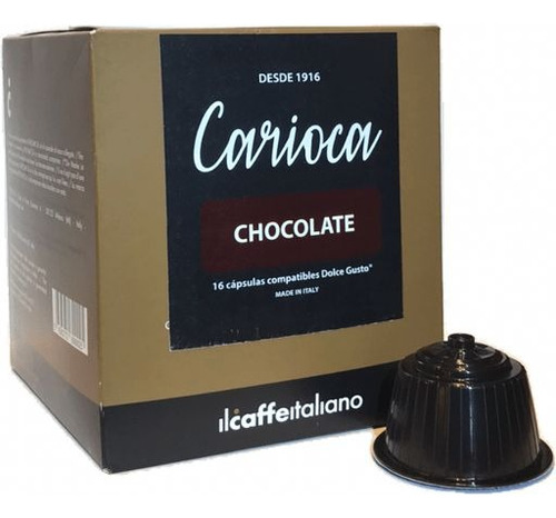 Cápsulas Para Preparar Chocolate Carioca 16u D. G. 