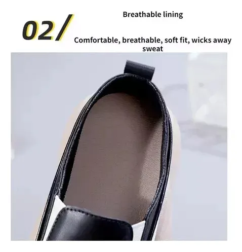 Zapatos Ortopédicos Cómodos De Cuero Suave Para Mujer