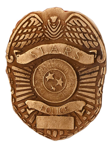 Placa Policía Resident Evil Stars Police Metal Premium