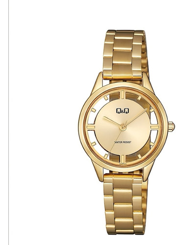 Reloj Q&q Qyq Mujer Qb69j020y Acero Dorado Original