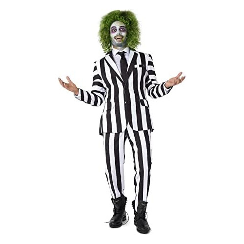 Traje De Beetlejuice De Halloween Hombres De Opposuits,...