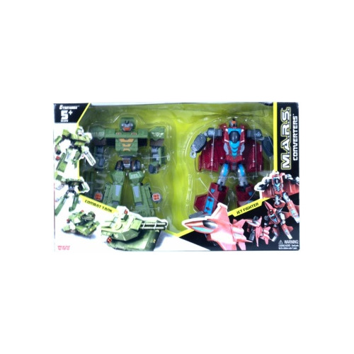 Figuras De Acción Transformable Jet Vs Tank Set