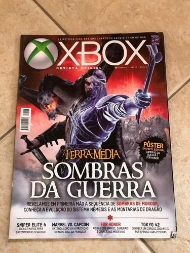 Revista Xbox 128 Terra Média Sombras Da Guerra Elite 4 I298