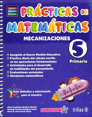 Prácticas De Matemáticas 5 Primaria: Mecanizaciones Trillas