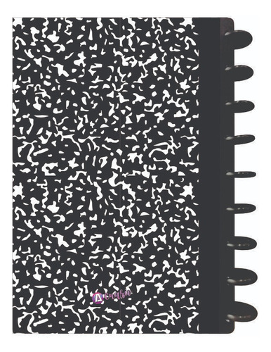 Cuaderno Discos T/frances 80hjs 105grs Pastadura 2 Separador Composition Negro