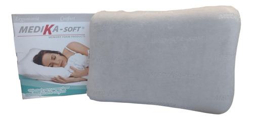 Almohada Ortopédica Confort Memory Foam Color Gris