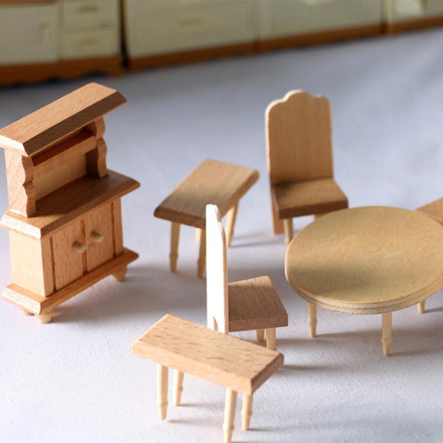 Juego De Muebles De Casa De Muñecas Juego De Comedor