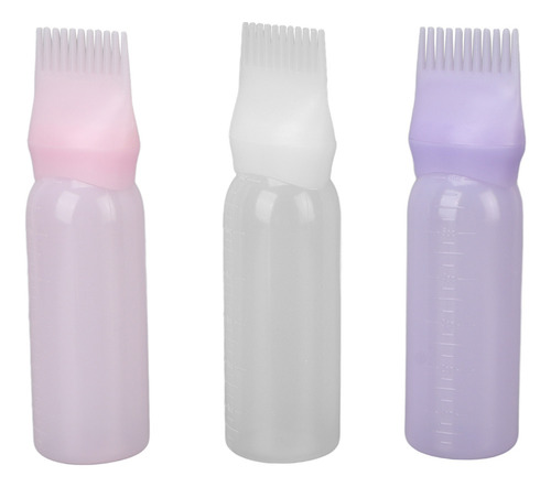 Gs Botella De Peine Para Teñir El Cabello, 3 Piezas,