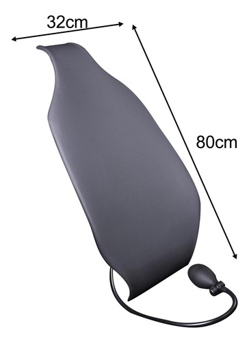 Cojín De Soporte Lumbar Para Coche, Soporte Trasero Gris
