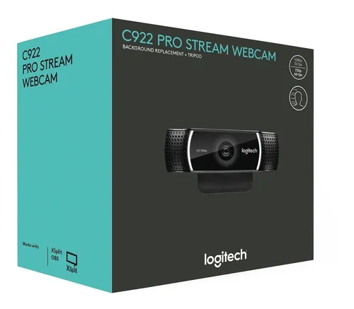 Camara Web Webcam Logitech C922 Pro 1080p Hd 60fps Pc Stream