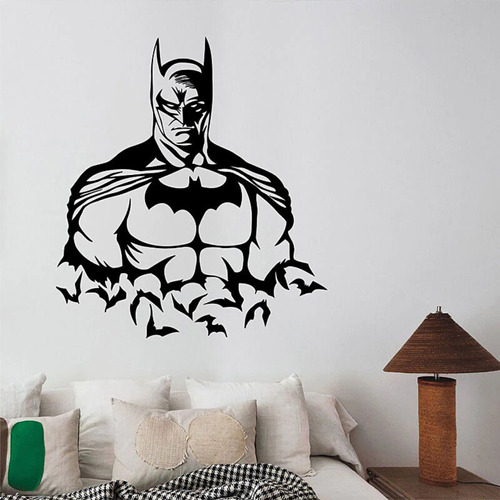 Vinilo Decorativo Para Pared Superhéroe Batman 120x100cm