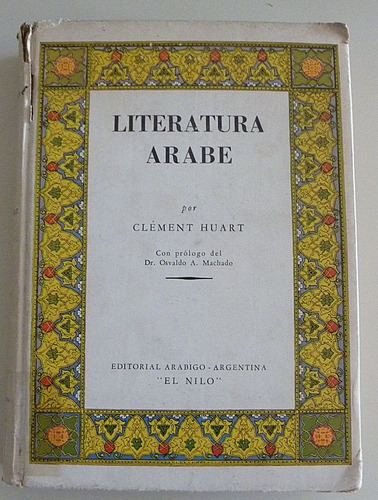 Literatura Árabe - Clement Huart