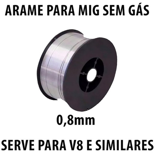 Imagem 2 de 9 de Arame Mig 0,8 Para Uso Sem Gas, Importação Direta. Promoção.