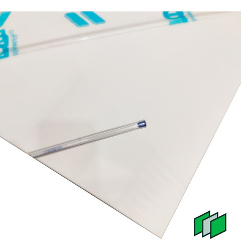 Acrílico Branco Leitoso 3mm 1 M X 50 Cm