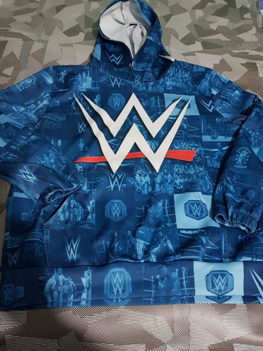 Sudadera Wwe Mediana M Original Oficial Chamarra Sueter Raw