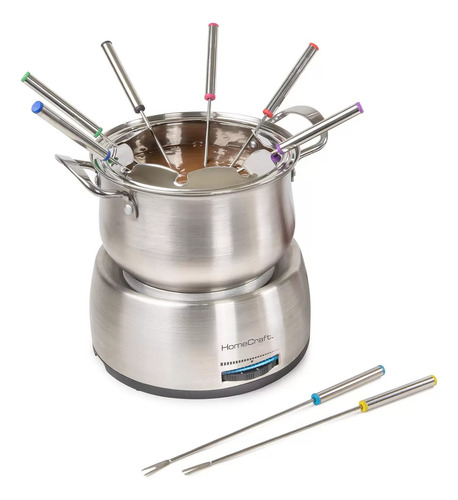 Panela De Fondue Elétrica Inox 2l Com 8 Garfos - Nostalgia