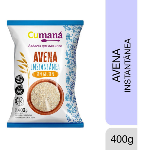Avena Instantanea Sabor Neutro Sin Gluten - Cumana