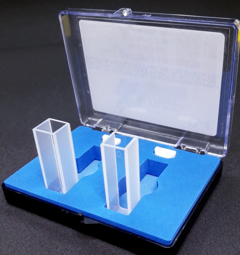 Celda De Cuarzo Para Espectrofotómetro Paquete Con 2 Piezas